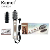 KEMEI/ Kemei KM-8024 ladies styling curling iron multi-gear adjustable sonic vibration hair dryer comb