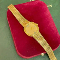 Vintage wheat braid chain Vintage style quartz women's elgin watch