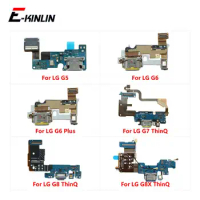 Charging Charger Plug Port Connector Board Parts Flex Cable With Mic For LG G5 G6 Plus G7 G8 G8X ThinQ