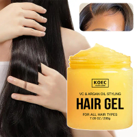 Gel Tạo Kiểu, Lọn Tóc Và Sóng Xoăn, Gel Dưỡng Tóc Vitamin C, Với Dầu Ma-Rốc, Kiểm Soát Dầu, Lâu Trôi