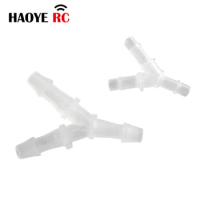 Haoye 1Pc Y Shape Plastic Fuel Pipe Connector Joiner Fitting For Gasoline Pipe/Silicone Fuel Line/Cooling Water Fuel Tank Parts