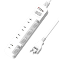 iPlus+ PU-2546 5切4座2P延長線-180度可轉向插頭-台灣製