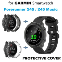 30PCS Protective Cover for Garmin Forerunner 245 Music Smartwatch Soft TPU Bumper Anti-Scratch Case Protector Shell