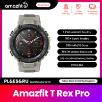 [Refurbished] Amazfit T-rex Trex Pro GPS Smartwatch Outdoor Waterproof 18-day Battery Life 390mAh Smart Watch For Android iOS
