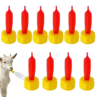 Feeding Milk Drinking Nipple Plastic Connect With Sprite Cokes Bottle Milk Drink Soft Pacifier For Sheep Goat Lamb Dog
