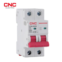 CNC YCB9-80DM 2P DC MCB 6KA 500V Mini Circuit Breaker 16A 20A 25A 32A 40A 50A DC safety protection