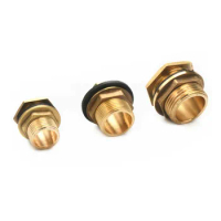 Copper Water Tank Connector 1/2" 3/4" 1" Male Brass Pipe Single Loose Key Swivel Fittings Nut Jointer