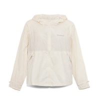 【Timberland 】女款白色全拉鍊式抗紫外線外套
