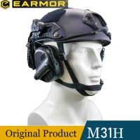Earmor M31H tactical helmet earphones/electronic hearing protectors/active shooter earmuffs, helmet earphones