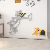 Tom and jerry 貓和老鼠卡通亞克力牆貼3d立體壁貼湯姆和傑瑞動畫貼紙房間佈置