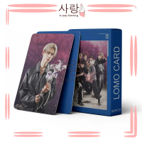 55pcs ENHYPEN《GUU GUU PACKAGE》Blue Group LOMO Cards Set Collection Kpop Games Glossy