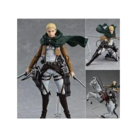 Original MaxFactory Figma Attack On Titan Erwin Smith 446 Anime Action Collection Figures Model Toys