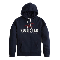 Hollister HCO 男 帽T 藍色 1461