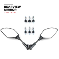 Universal 8/10mm Side Mirror Rearview Mirror For Yamaha MT03 MT07 MT09 MT10 MT125 MT25 Side Mirrors Motorbike Accessories