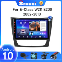 Srnubi Android 10 Car Radio for Mercedes Benz E-class W211 E200 E220 E300 E350 E240 CLS 2002 - 2010 Multimedia Player 2 Din DVD