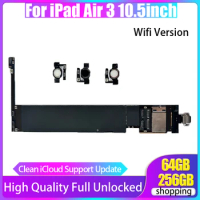 iCloud Free Unlocked Mainboard For iPad Air 3 Motherboard 64GB 256GB Logic Board WIFI Version With iOS System
