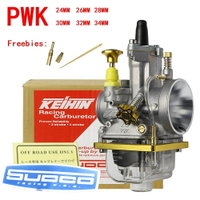 廠家直銷 大口徑摩托車競技改裝kPWK 24/26/28/30/32/34 排量100-350CC pwk通用化油器