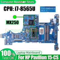 For HP Pavilion 15-CS Laptop Mainboard DAG7BMB48C0 L50258-601 L50259-601 i7-8565U MX250 Notebook Motherboard