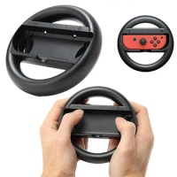 2Pcs Racing Game Steering Wheel Controller Handle Holder Grip For JoyCon Controller Gamepad For Nintendo Switch OLED Accessories