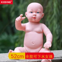 52Cm Besar Nake Boneka Laki-laki atau Perempuan Silikon Baru Lahir Model Plastik Vinyl Lem Fleksibel Perawat Bayi Boneka Reborn Bayi boneka Full Body