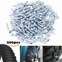 200pcs 12mm Spikes For Tires Car Bike Tire Studs Wheel Tyre Thrones Winter Snow Bicycle Car Snow Goujons a Vis for fatbike