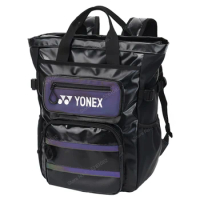 Yonex Badminton Racket Backpack PU Leather Waterproof Badminton Bag Holds Up To 3 Racquets For Women Men Sports Bag