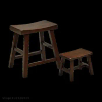 Spot all solid wood bar chair creative ash leisure bar comfortable chair bar stool high chair horse stool change shoe stool