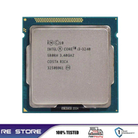 โปรเซสเซอร์ Intel I3 3240, Dual-Core 3.4GHz, LGA 1155, TDP 55W, แคช 3MB, 10 ชิ้น/ล็อต, เหมาะสำหรับใช