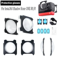Camera Protector For Insta 360 Shadow Stone ONE RS/R Protective Cover Case For Sports Camera Waterproof Clear Glass Lens Cover