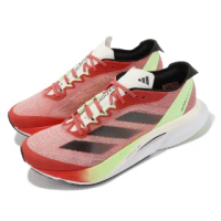 【adidas 愛迪達】慢跑鞋 Adizero Boston 12 M 男鞋 紅 綠 馬牌輪胎底 運動鞋 馬拉松 愛迪達(IG3329)