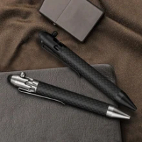 Gun Bolt Pen Titanium Alloy Pen Quick-drying Sign Pen Stainless Steel Tactical Pen Outdoor Self-defense Carbon Fiber Pen