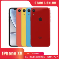 Apple iPhone XR 4G LTE Mobile 6.1" 3GB RAM 64GB/128GB/256GB ROM Smartphone Original Unlocked 12MP+7MP HexaCore XR Cell Phone