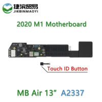 A2337 Logic Board For MacBook Air 13" 2020 M1 A2337 Motherboard Ram 8GB 16GB SSD 256G 512G With Touch Button 820-02016 EMC 3598
