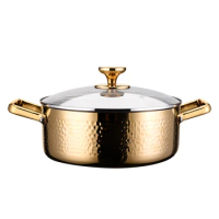 316 Stainless Steel Soup Pot Small Hot Pot Thickened Stew Pot for Household Induction Cooker Hotpot Chafing Dish Food Warmer