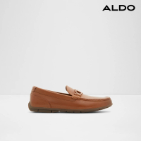 【ALDO】ORLOVOFLEX-特色裝飾真皮樂福鞋-男鞋(棕色)