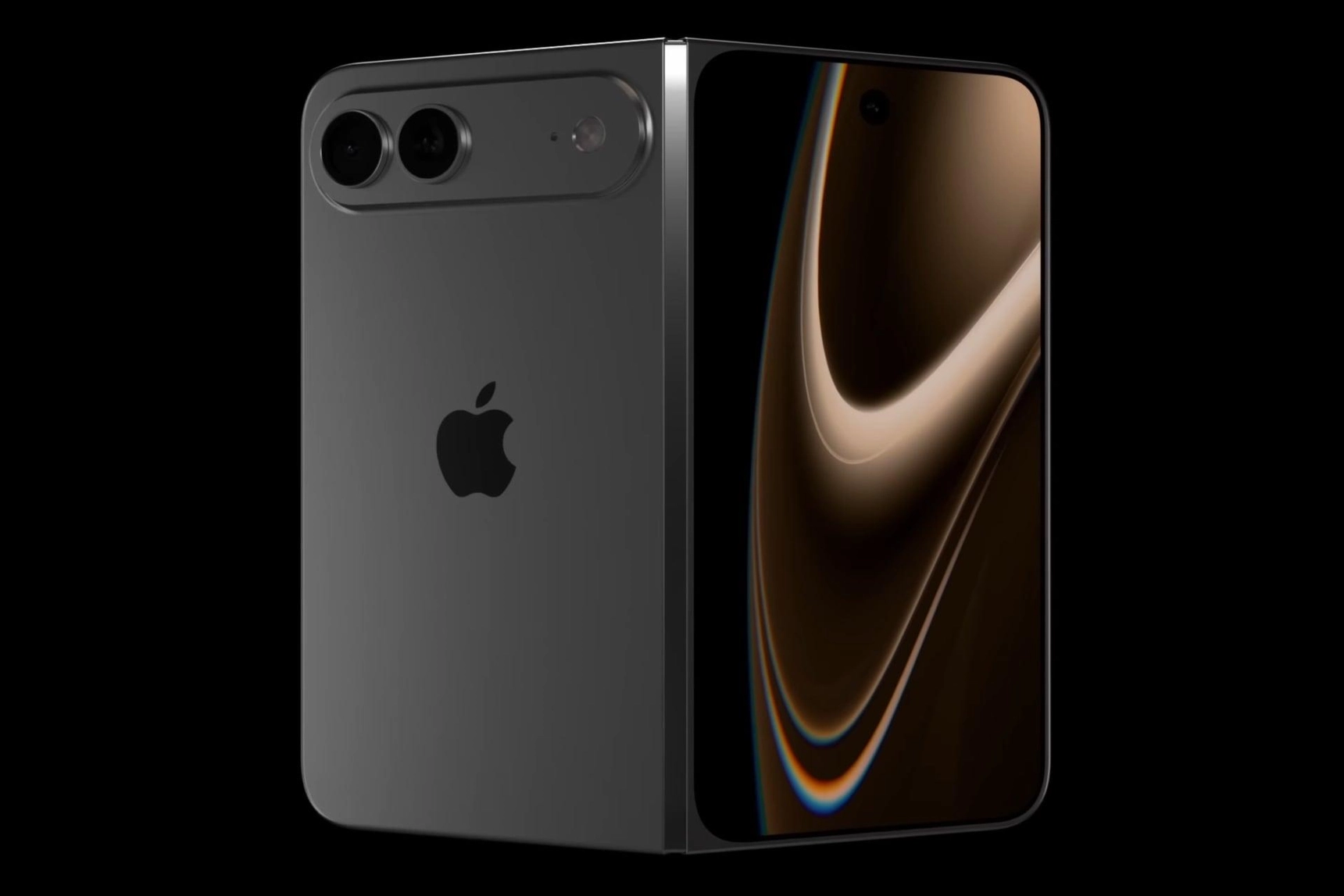 リークされたレンダリングで折りたたみiPhoneのデザインが明らかに