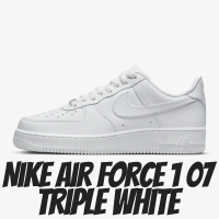 NIKE 耐吉 休閒鞋 Nike Air Force 1 07 Triple White 全白 男鞋 CW2288-111