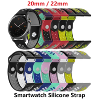 30PCS Smart Watch Strap for Garmin Fossil Huawei Xiaomi Haylou Ticwatch Polar Samsung Silicone Bracelet Watch Band 20mm 22mm