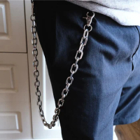 Long Biker Jean Key Wallet Chains Rock Punk Hip-pop Hipster Metal Keychain Pants Chain Fashion Men Jewelry Gift J221