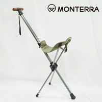 Monterra Saddle I-3 輕量鞍型折疊騎馬椅｜橄欖綠