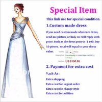 Special Link For Custom Made Orders ,Special Payment, Rush Order , Color Swatch , Plus Size Etc