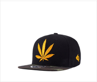 FIND 韓國品牌棒球帽 男 街頭潮流 黃色葉子 刺繡 歐美風 嘻哈帽  街舞帽 太陽帽