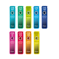 【PILOT 百樂】超級G自動鉛筆芯 0.5mm 3個/ 包 HRF5G(4H/3H/2H/H/HB/B/2B/3B/4B)
