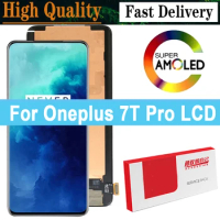 6.55'' Amoled LCD for Oneplus 7T Pro Display Touch Screen Digitizer For One Plus 7T Pro LCD Repair Parts with Service Pack