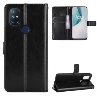Fashion Wallet PU Leather Case Cover For OnePlus Nord N10 5G/Nord N20 N200 Flip Protective Phone Back Shell With Card Holders