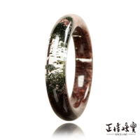 【正佳珠寶】綠幽靈 頂級極淨異象幽靈 內徑55.9mm 手圍17.5 綠幽靈手鐲