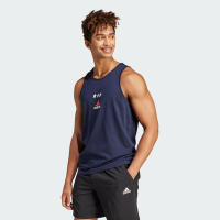 adidas 愛迪達 背心 男款 運動背心 慢跑 M AMER G TK 藍 IN6478