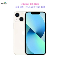 Apple iPhone 13 mini 128GB/256GB/512GB 5G LTEFace ID NFC IOS A15 Bionic Hexa Core 5.4'' Dual 12MP&amp;12MP 4GB RAM