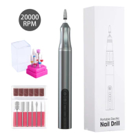 NEW 20000RPM Wireless Nail Drill Machine Electric Nail Sander Cordless Rechargable Manicure Machine Milling Cutter Nail Machine