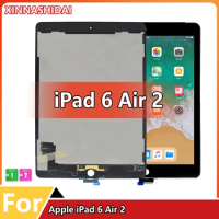 Tested 9.7" LCD For Apple iPad 6 Air 2 A1567 A1566 Display Touch Screen Digitizer Sensors Assembly Panel Replacement Parts